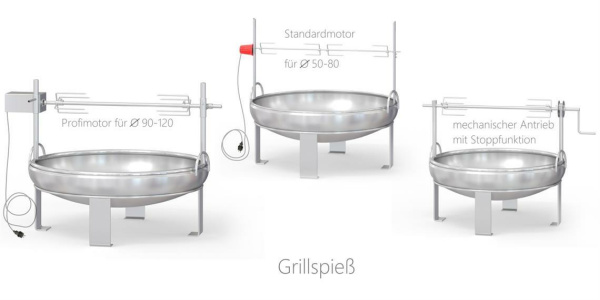Edelstahl Grill + Spanferkelgrill
